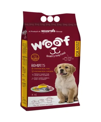 woof adult dog food